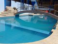 The hotel pool in Mancora