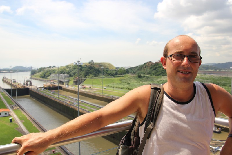 At the Panama Canal lock