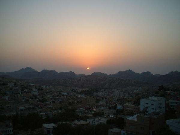 wadi mousa sunset