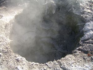 Volcanic hole!
