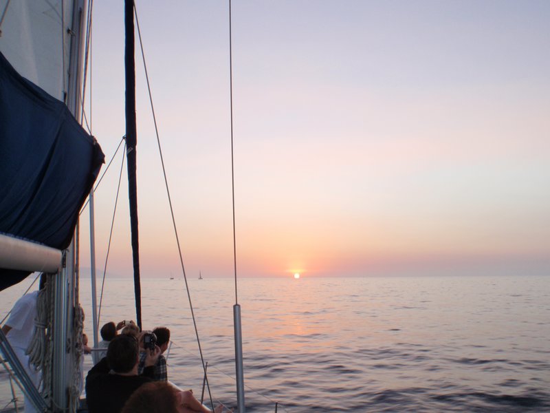 Sunset from Sailboat