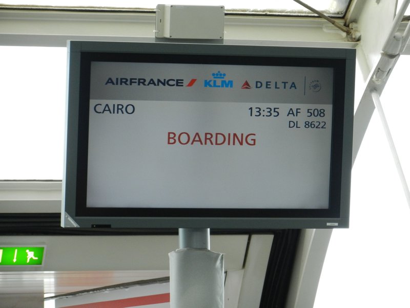 Boarding for Cairo