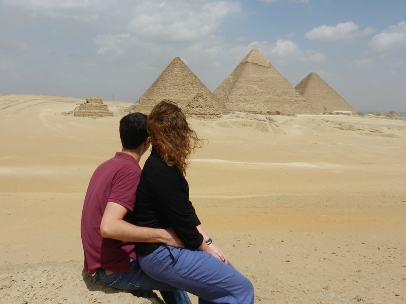 Admiring the Pyramids