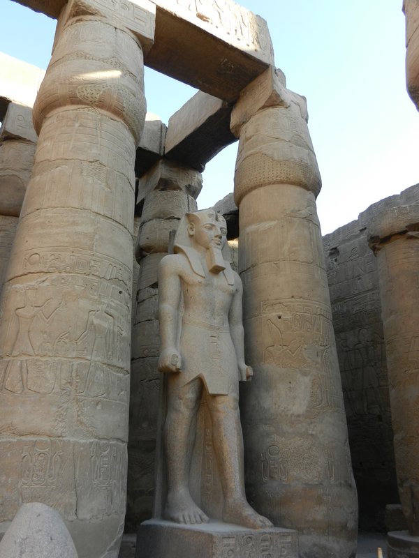 Complete intacted Ramses statue - Luxor