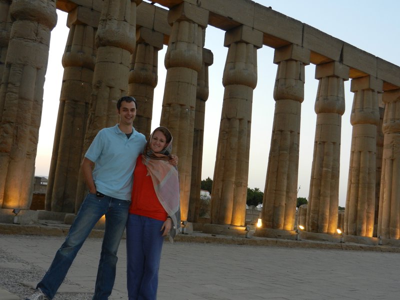 Michael and Maeve - Luxor Temple at Dus
