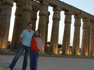Michael and Maeve - Luxor Temple at Dus