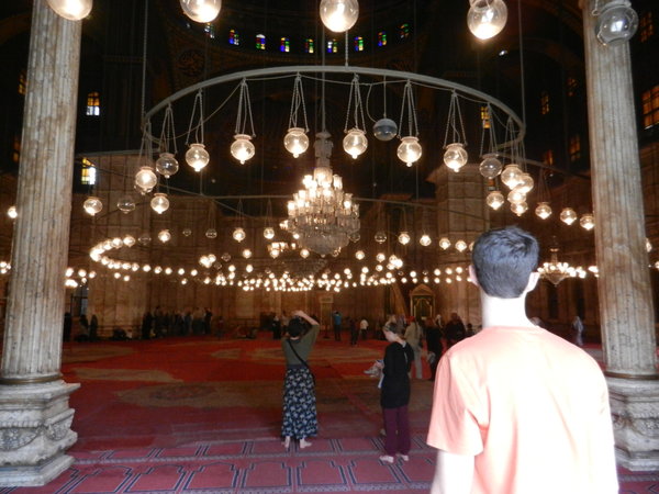 Walking into the Mosque of Mohammed Ali