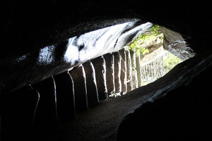 Tunnel along the Huayna Picchu trek