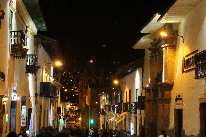 Night streets of Cusco