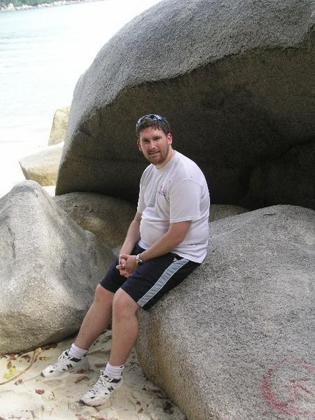 Phil on the rocks