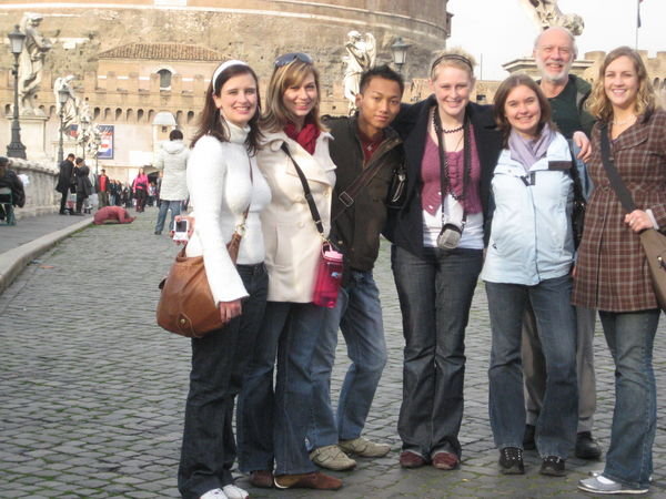 Group shot on the way to the Vatican!