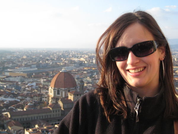 On top of a cathedral in Florence!