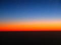 Sunrise over Australia from the plane