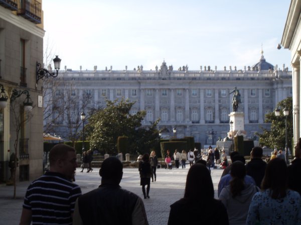 outside Palacio Real