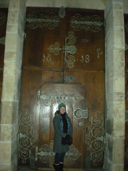 Large wooden doors