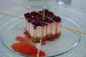 Cheesecake at the cafe