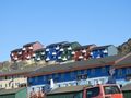 Some of the colorful houses in Qaqortoq