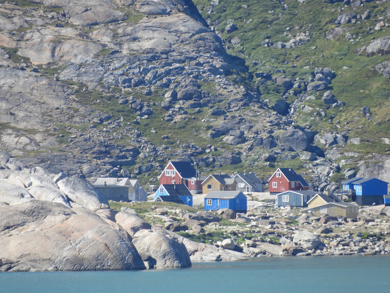 Town of Aappilattoq in Prince Christian Sound