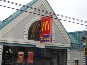 Canada has Custom McDonalds Arch with Maple Leaf