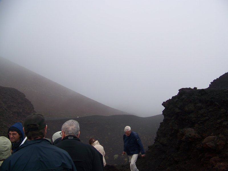 Crater on Mt Etna