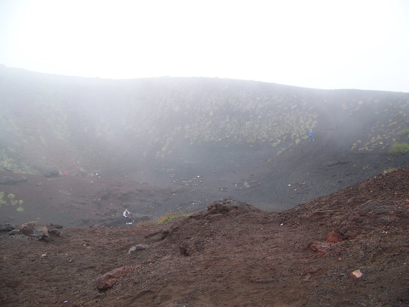 Crater on Mt Etna