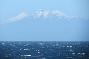 Mountains in view behind Puerto Montt