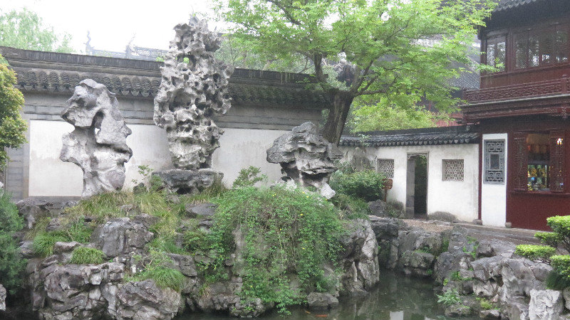 Jade stone in Yu Garden