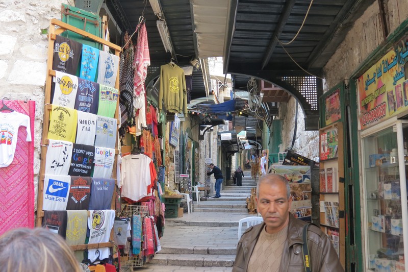 Steps thru the stores on the Via Dolorosa