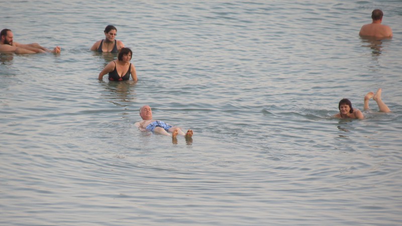 John Floating in the Dead Sea