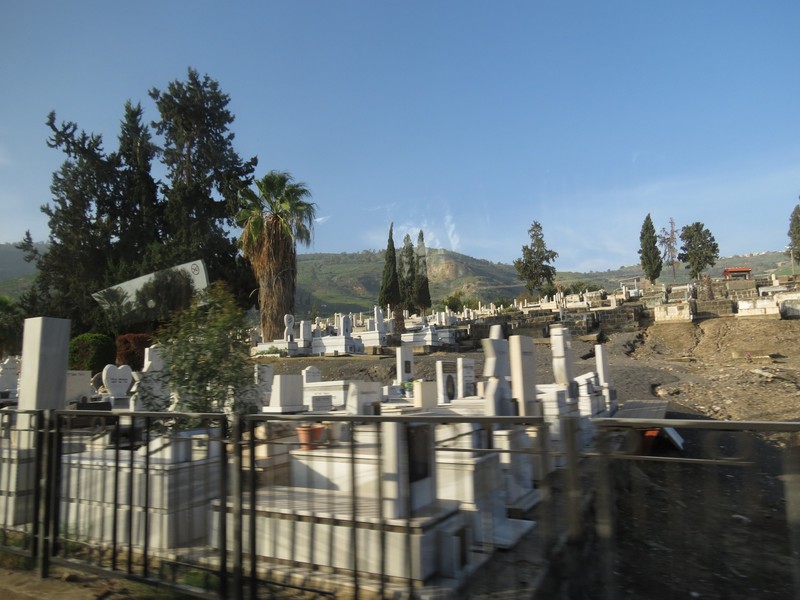 Graveyard in Tiberias the guide said dated back to the time of Jesus