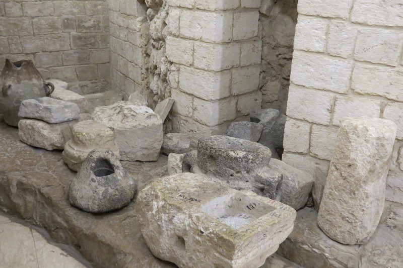 Artifacts under the church