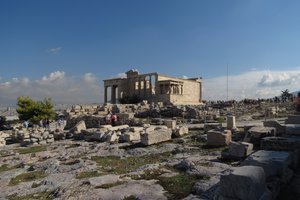 Temple commemorating the battle between Poseiden and Athena