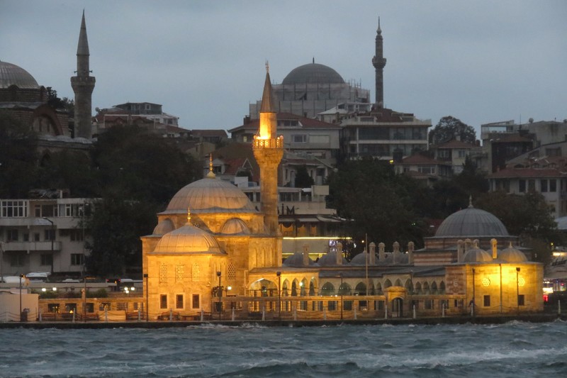 Mosque from Bosphorus on Asian Side
