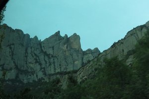 Part of the serrated rocks on Mount Serrat