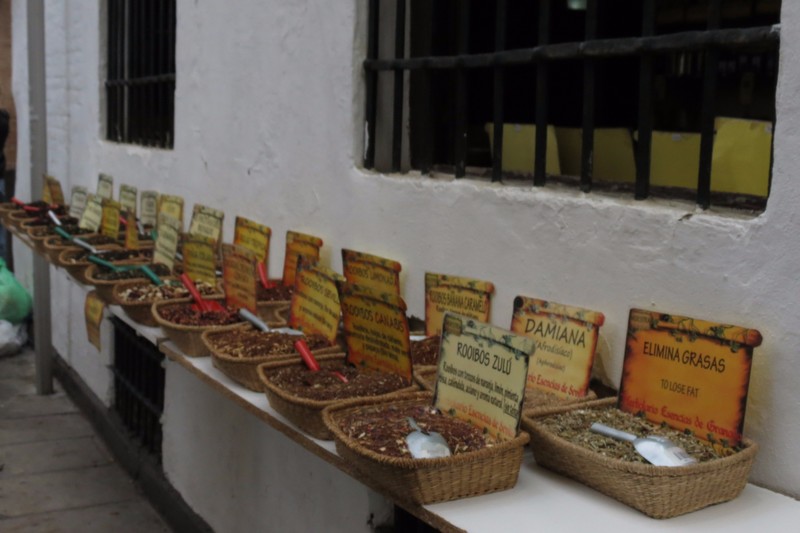 "Herbs" for sale along the old Jewish Quarter in Seville