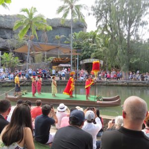 Hawaiian Court in Parade of Canoes