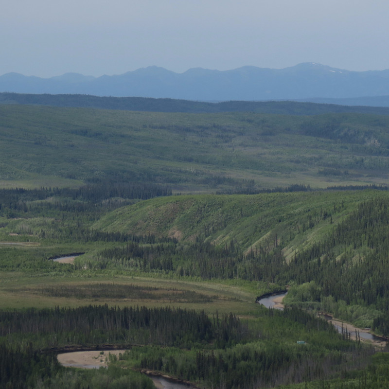 View from hill along the Dalton Highway