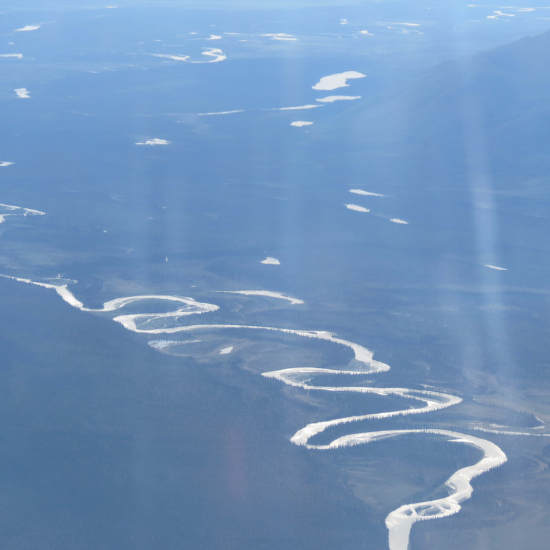 Yukon River from the Plane