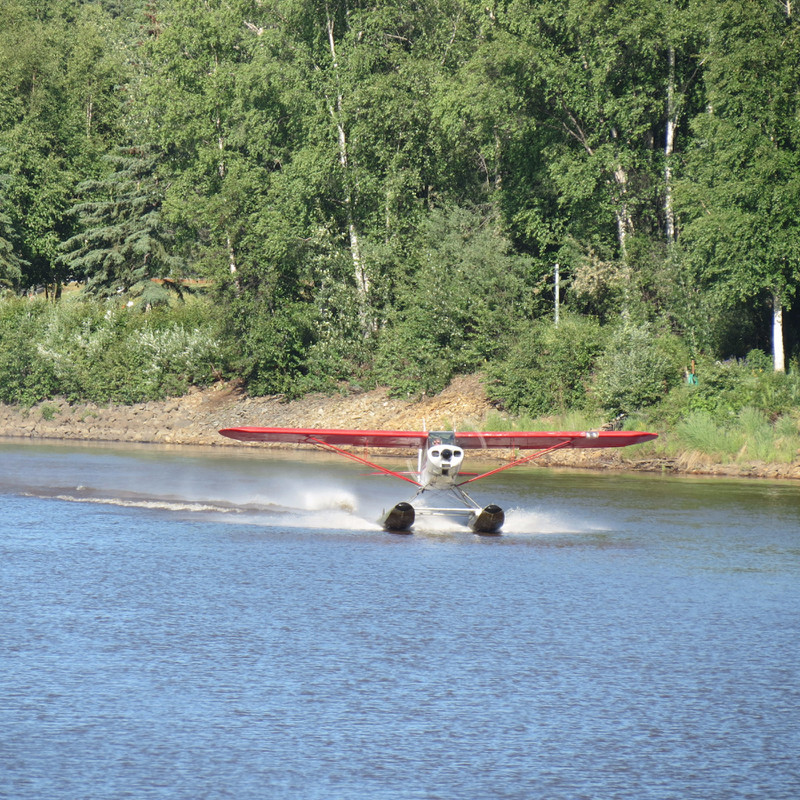 Float plane Demonstration seen from Discovery River Boat