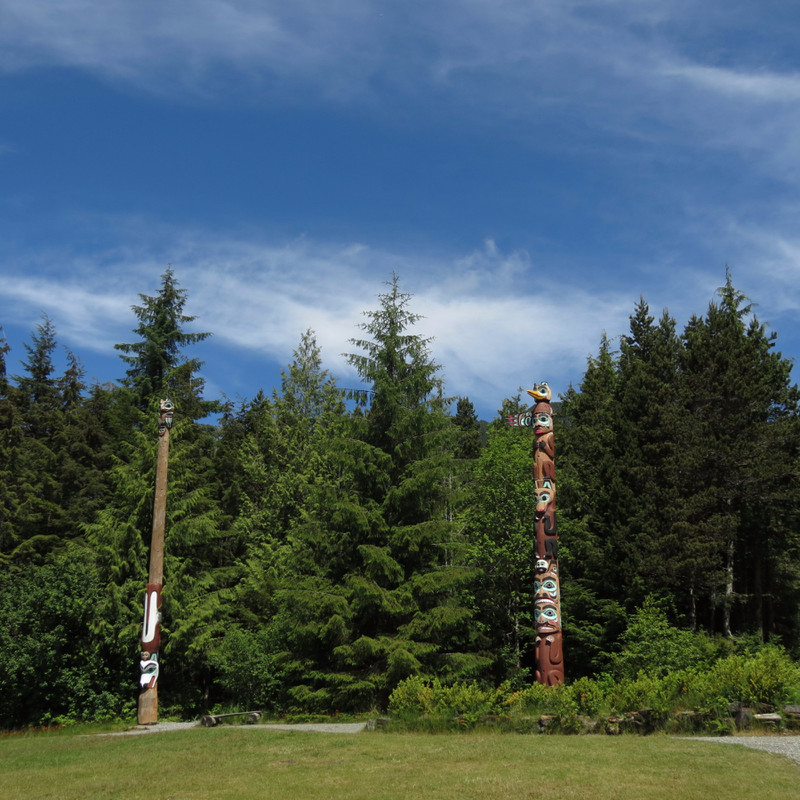 Totem Poles in Saxman Totem Park