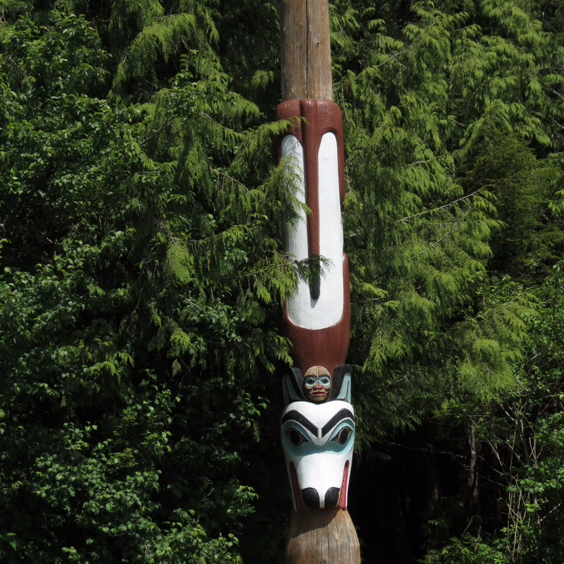 Totem Pole in Saxman Totem Park