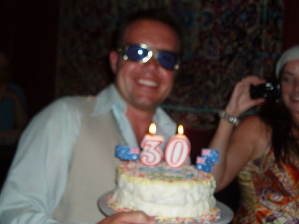 30 with cake