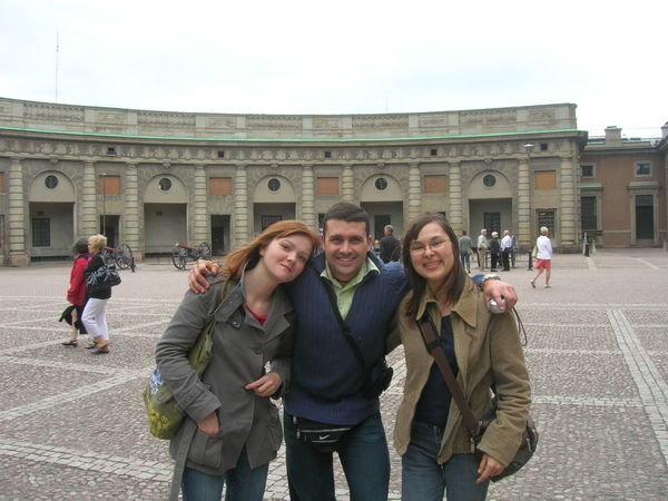 con mis amigas polacas en el Royal Palace o palacio real en espanol