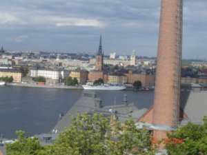 desde la colina se puede ver todo Estocolmo