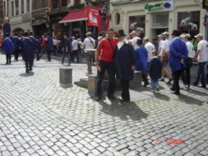 En las calles de Bruselas en un desfile!!