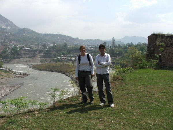 There used to be a wall where Didar and I stand...