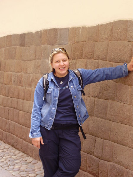 ASta at one of the walls of Inca period