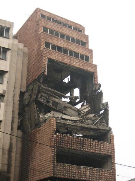 crumbling building