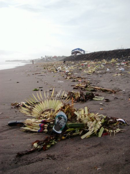 Bali's Ceremonial Garbage on Echo Beach, Canguu