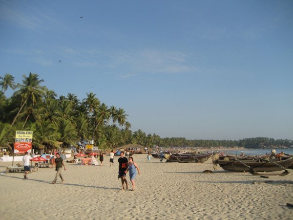 het strand van Palolem, Goa, India